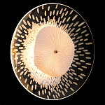 Бра с белым рельефным плафоном и стеклом с рисунком FLOW варинант исполнения - 2 | Loft Concept в Липецке