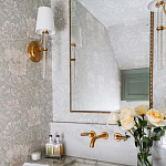 Зеркало прямоугольное в фактурной золотой раме Reflective Fabric варинант исполнения - 3 | Loft Concept в Липецке