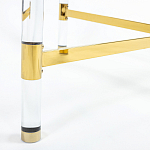 Кофейный столик со столешницей из стекла Crossy варинант исполнения - 4 | Loft Concept в Липецке