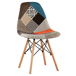 Стул с обивкой в технике пэчворк DSW варинант исполнения - 1 | Loft Concept в Липецке