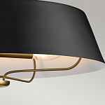 Подвесной светильник с конусовидным металлическим абажуром черного цвета Kichler варинант исполнения - 16 | Loft Concept в Липецке