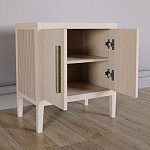 Тумбочка Primo с дверцами шпон Светлый дуб варинант исполнения - 3 | Loft Concept в Липецке