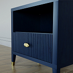 Прикроватная тумбочка с полкой Elsa Dreams Blue варинант исполнения - 3 | Loft Concept в Липецке