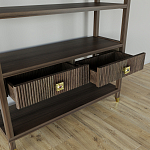 Стеллаж с двумя ящиками Elsa Dreams Walnut варинант исполнения - 3 | Loft Concept в Липецке