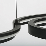 Люстра подвесная светодиодная в виде волнообразной ленты Ribbon Vortex варинант исполнения - 8 | Loft Concept в Липецке