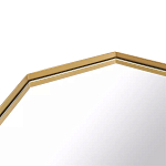 Зеркало золотистое восьмиугольной формы Octagon варинант исполнения - 2 | Loft Concept в Липецке