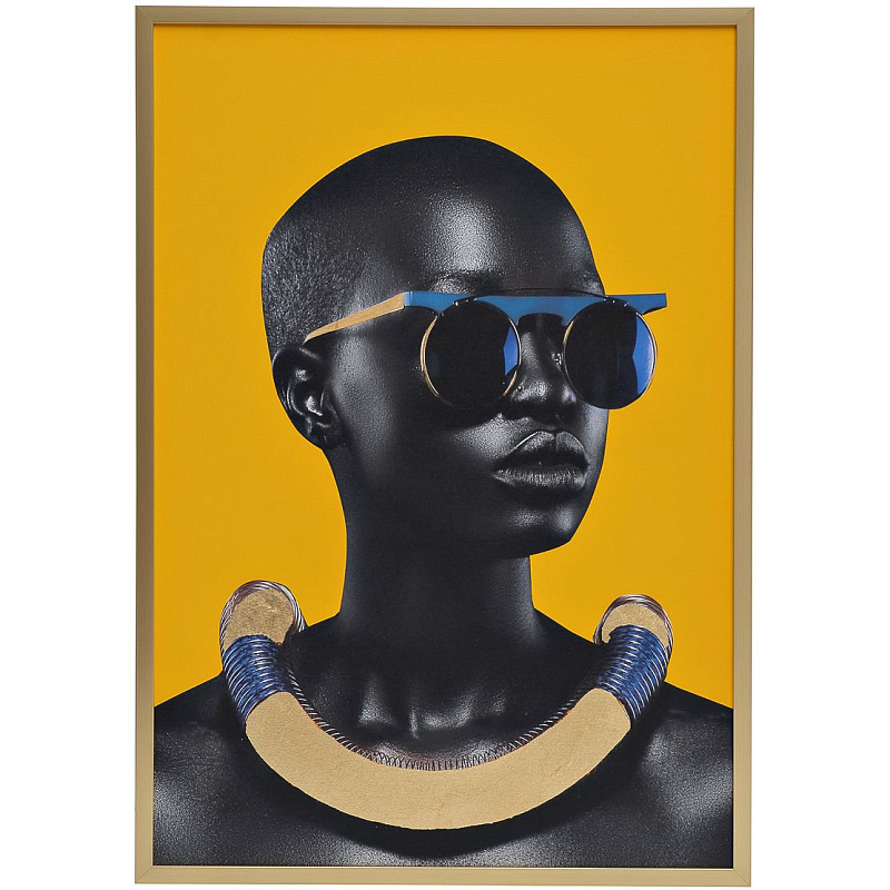 Холст African fashion Оранжевый Черный Холст African fashion Оранжевый Черный в Липецке | Loft Concept