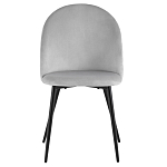 Мягкий стул в сером велюре Miruna Chair варинант исполнения - 2 | Loft Concept в Липецке