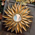 Зеркало-солнце с золотыми с лучами Rays of Peace варинант исполнения - 3 | Loft Concept в Липецке