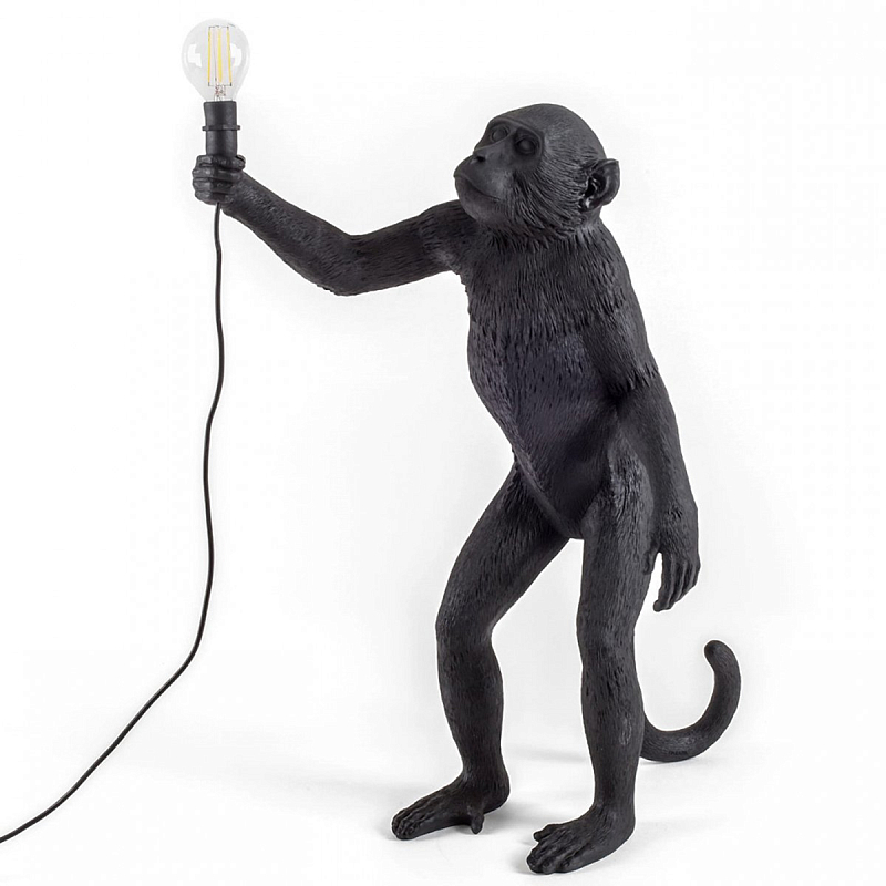 Настольная лампа SELETTI MONKEY LAMP STANDING VERSION Черный Настольная лампа SELETTI MONKEY LAMP STANDING VERSION Черный в Липецке | Loft Concept