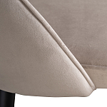 Стул велюровый серо-бежевый Schelde Gray Beige варинант исполнения - 4 | Loft Concept в Липецке