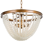 Круглая люстра с подвесками в виде круглых прозрачных бусин Transparent Beads Chandelier варинант исполнения - 1 | Loft Concept в Липецке
