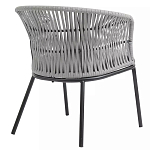 Кресло с декоративным плетением на спинке и подлокотниках Armchair Weaving варинант исполнения - 3 | Loft Concept в Липецке