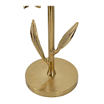 Столик с золотистым основанием в виде цветка и круглой мраморной столешницей Golden Snowdrop варинант исполнения - 4 | Loft Concept в Липецке