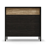 Комод 4 ящика с подсветкой на рельефном фасаде Warm Industrial варинант исполнения - 1 | Loft Concept в Липецке