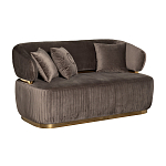 Диван двухместный коричневый Clarisse варинант исполнения - 1 | Loft Concept в Липецке