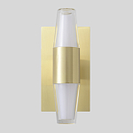 Бра с золотым основанием и прозрачным плафоном цилиндрической формы Golden Geometry варинант исполнения - 1 | Loft Concept в Липецке