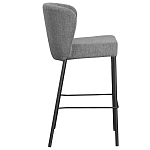 Стул барный серый с широкой закругленной спинкой Bar Chair Gray варинант исполнения - 1 | Loft Concept в Липецке