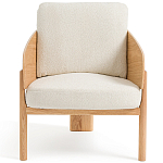 Кресло с каркасом из массива дуба Gallin Chair Boucle варинант исполнения - 2 | Loft Concept в Липецке