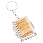 Зеркало брелок складное двухстороннее из натурального камня Оникс Silver Stone Mirrors варинант исполнения - 1 | Loft Concept в Липецке