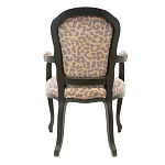 Полукресло с мягкой обивкой из льна на 4-х ножках из массива березы Gladys Armchair варинант исполнения - 2 | Loft Concept в Липецке