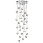 Люстра каскадня с 27-ю прозрачными шарообразными подвесами Bubbles Bocci варинант исполнения - 4 | Loft Concept в Липецке