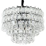 Люстра с хрустальными подвесками в виде капель Antoine Crystal Drops Chrome Chandelier 9 варинант исполнения - 1 | Loft Concept в Липецке