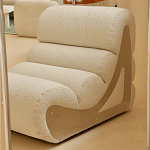 Кресло мягкое без подлкотников White Sheepskin Armchair варинант исполнения - 1 | Loft Concept в Липецке