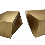 Комплект из 2-х дизайнерский журнальных столов геометрической формы Ribefyk варинант исполнения - 1 | Loft Concept в Липецке