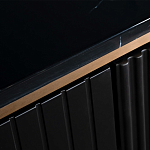 Комод черный округлой формы с рельефным фасадом Black Cut варинант исполнения - 4 | Loft Concept в Липецке