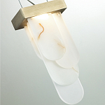 Подвесной светильник с белыми вертикальными элементами Alabaster Totem варинант исполнения - 11 | Loft Concept в Липецке