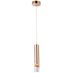 Подвесной светильник Metal Acrylic Tube Gold Hanging Lamp варинант исполнения - 2 | Loft Concept в Липецке