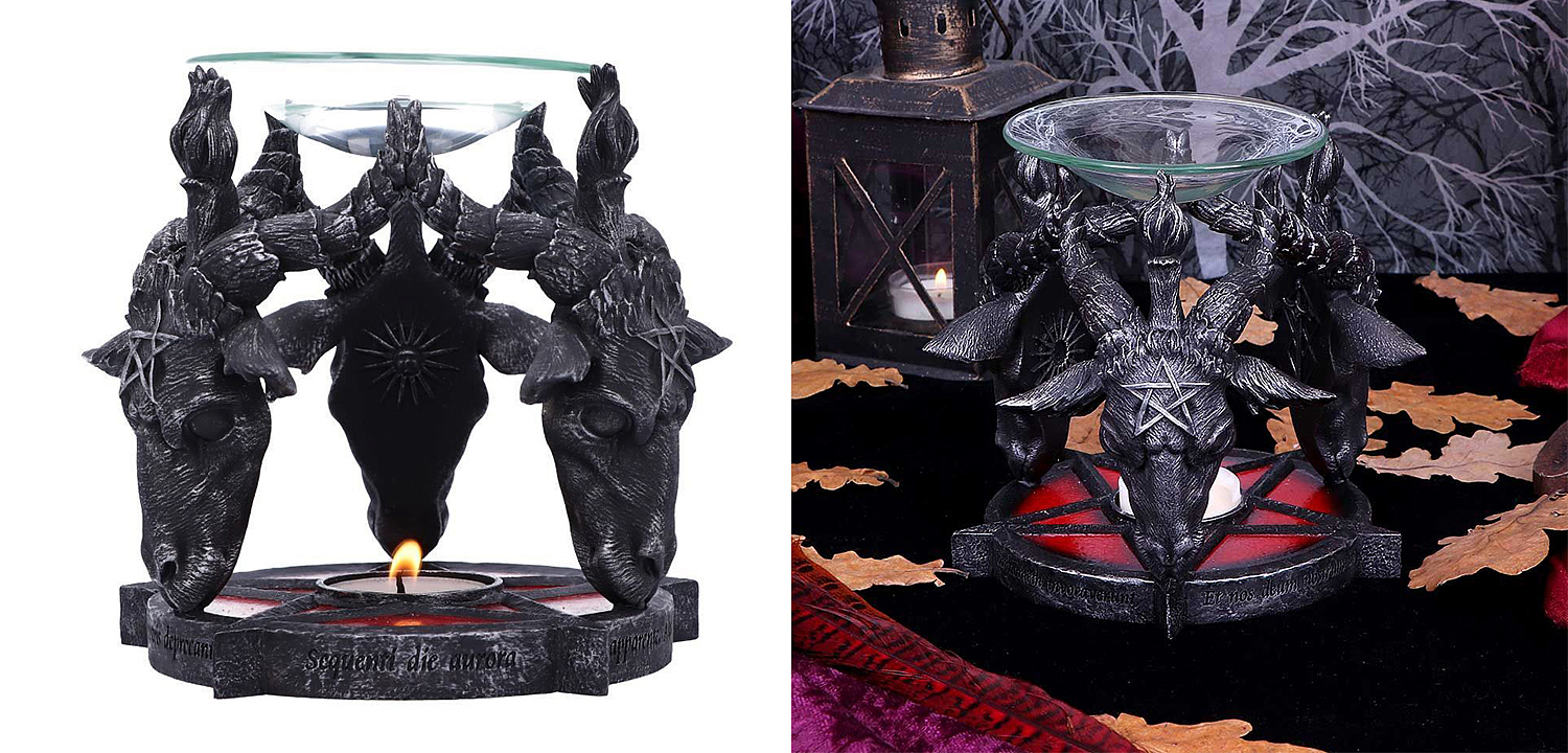 Подсвечник с чашей Baphomet Head Подсвечник с чашей Baphomet Head - Loft-Concept в Липецке