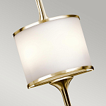 Бра вертикальное с белым полукруглым плафоном и длинным стержнем L Kichler варинант исполнения - 8 | Loft Concept в Липецке