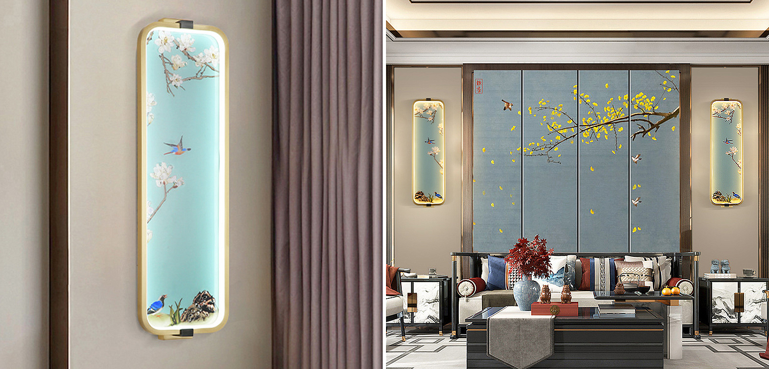 Бра Birds Oriental Scenes Wall Lamp Бра Birds Oriental Scenes Wall Lamp - Loft-Concept в Липецке