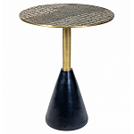 Кофейный столик с металлической столешницей Amphibian варинант исполнения - 1 | Loft Concept в Липецке