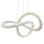 Фигурная люстра с хрустальным декором Gilbertine Crystal Curly Ring Chandelier варинант исполнения - 1 | Loft Concept в Липецке
