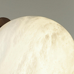 Настенно-потолочный светильник с плафоном в форме шара из алебастра Cryptocrystalline Stone варинант исполнения - 6 | Loft Concept в Липецке