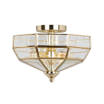 Потолочный светильник шестигранной формы с прозрачными стеклянным плафоном Elstead Lighting варинант исполнения - 9 | Loft Concept в Липецке