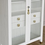 Дизайнерский шкаф витрина Elsa Dreams White с 4-мя ящиками варинант исполнения - 4 | Loft Concept в Липецке