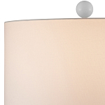 Настольная лампа белая с тканевым абажуром в форме цилиндра Morphing варинант исполнения - 2 | Loft Concept в Липецке