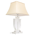Настольная лампа хрустальная с бежевым абажуром Perfect варинант исполнения - 2 | Loft Concept в Липецке