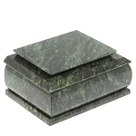 Шкатулка с зеркалом из натурального камня змеевик Stone Casket варинант исполнения - 1 | Loft Concept в Липецке