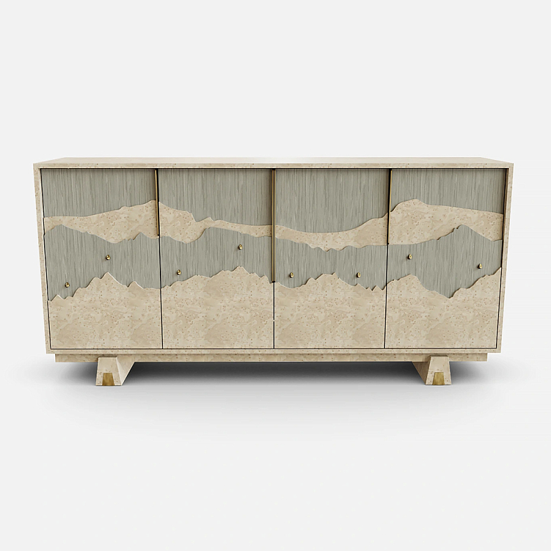 Буфет Okinawa Taupe Large Бежевый Серый Золотой в Липецке | Loft Concept 