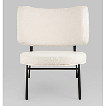 Мини-кресло District Lounge букле белый варинант исполнения - 4 | Loft Concept в Липецке