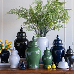 Ваза с крышкой однотонная Высота 31 см Chinoiserie Ceramics варинант исполнения - 4 | Loft Concept в Липецке