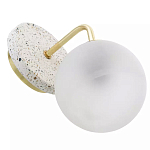 Бра с белым матовым плафоном в форме шара Round White Matte Lampshade варинант исполнения - 3 | Loft Concept в Липецке