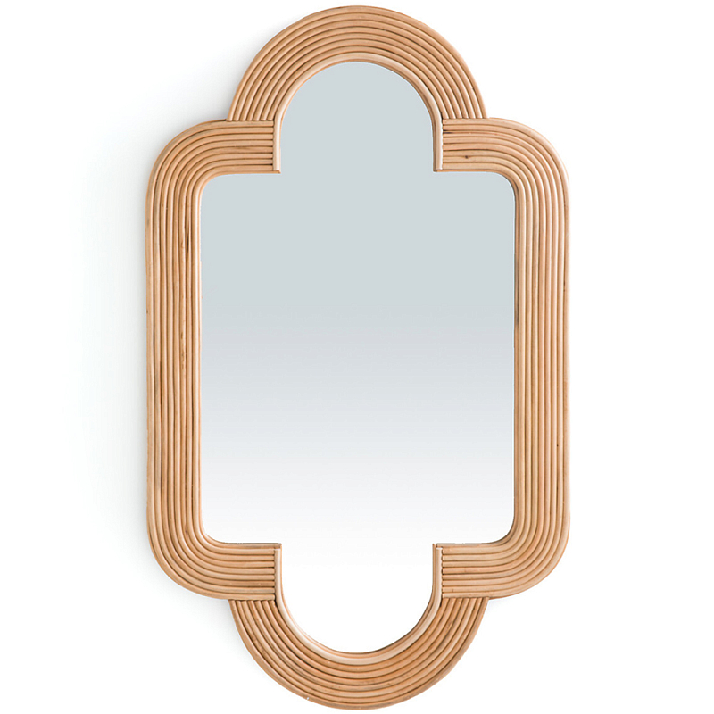 Зеркало Wicrer Furniture с каркасом из ротанга Бежевый Зеркало Wicrer Furniture с каркасом из ротанга Бежевый в Липецке | Loft Concept