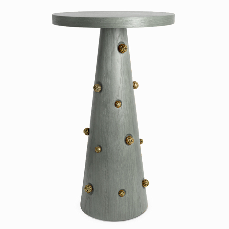 Приставной столик Okinawa Taupe Side table Серый Золотой в Липецке | Loft Concept 