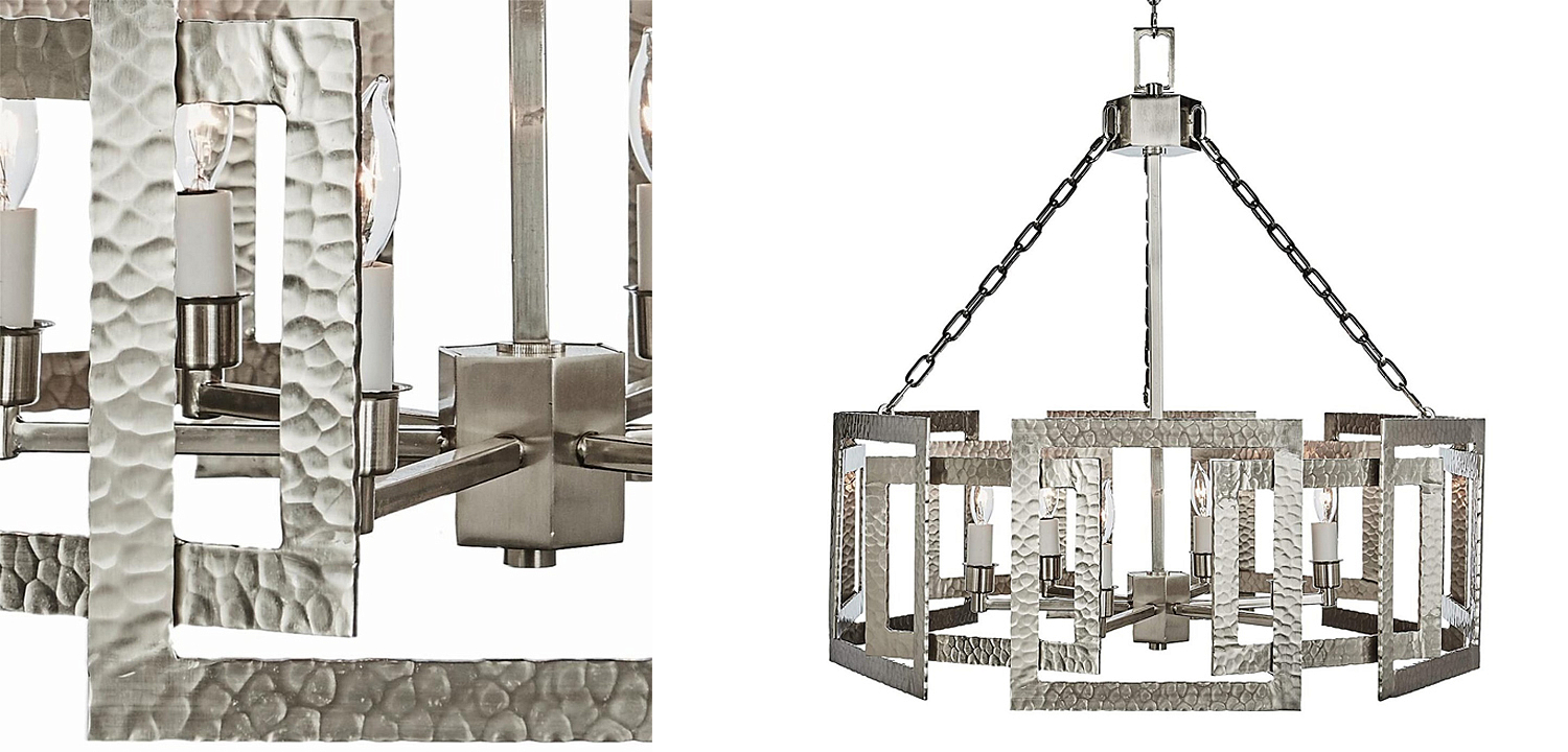 Люстра Textured Cage Pendant Lamp Silver Chandelier Люстра Textured Cage Pendant Lamp Silver Chandelier - Loft-Concept в Липецке